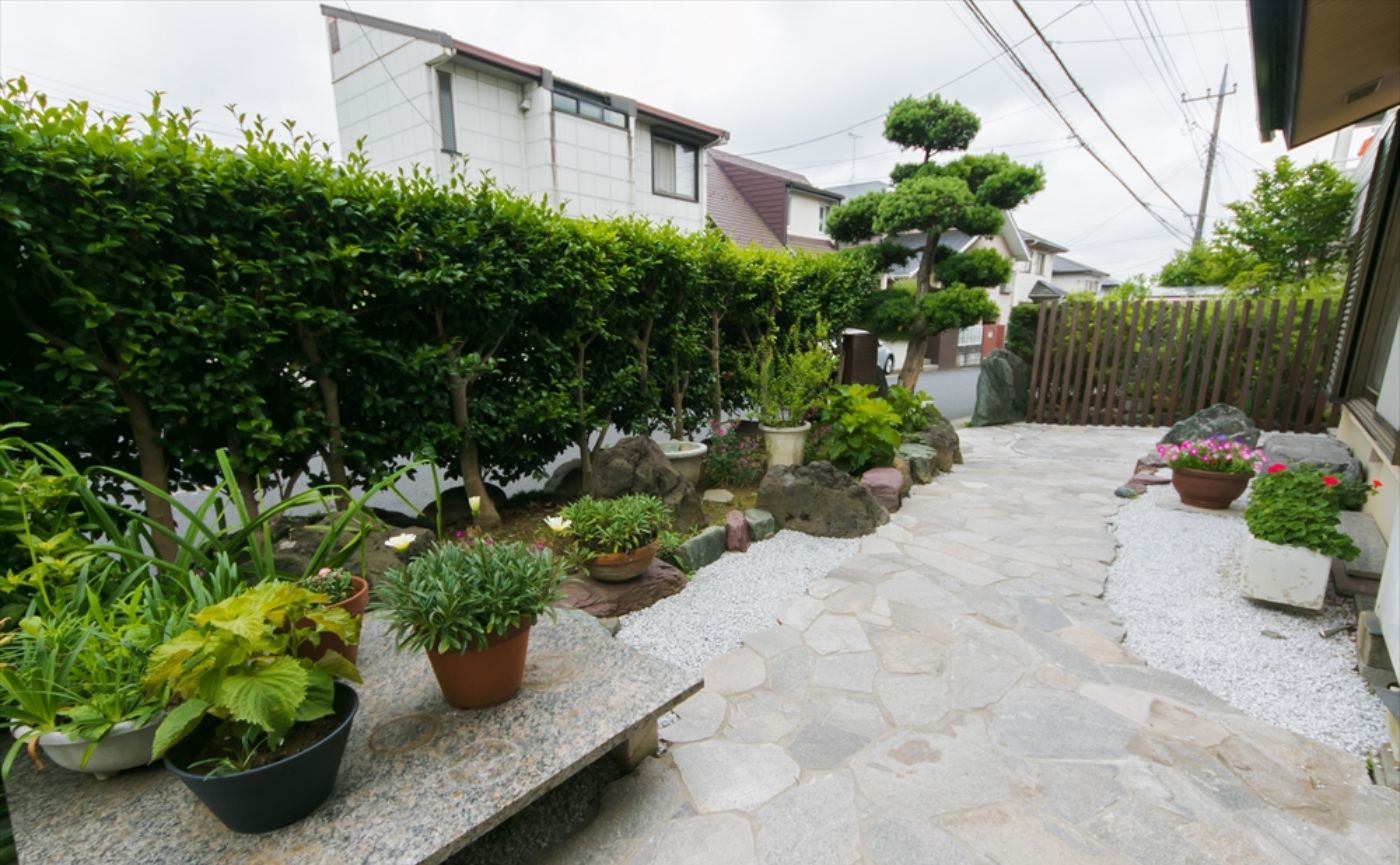 乱形石アプローチ