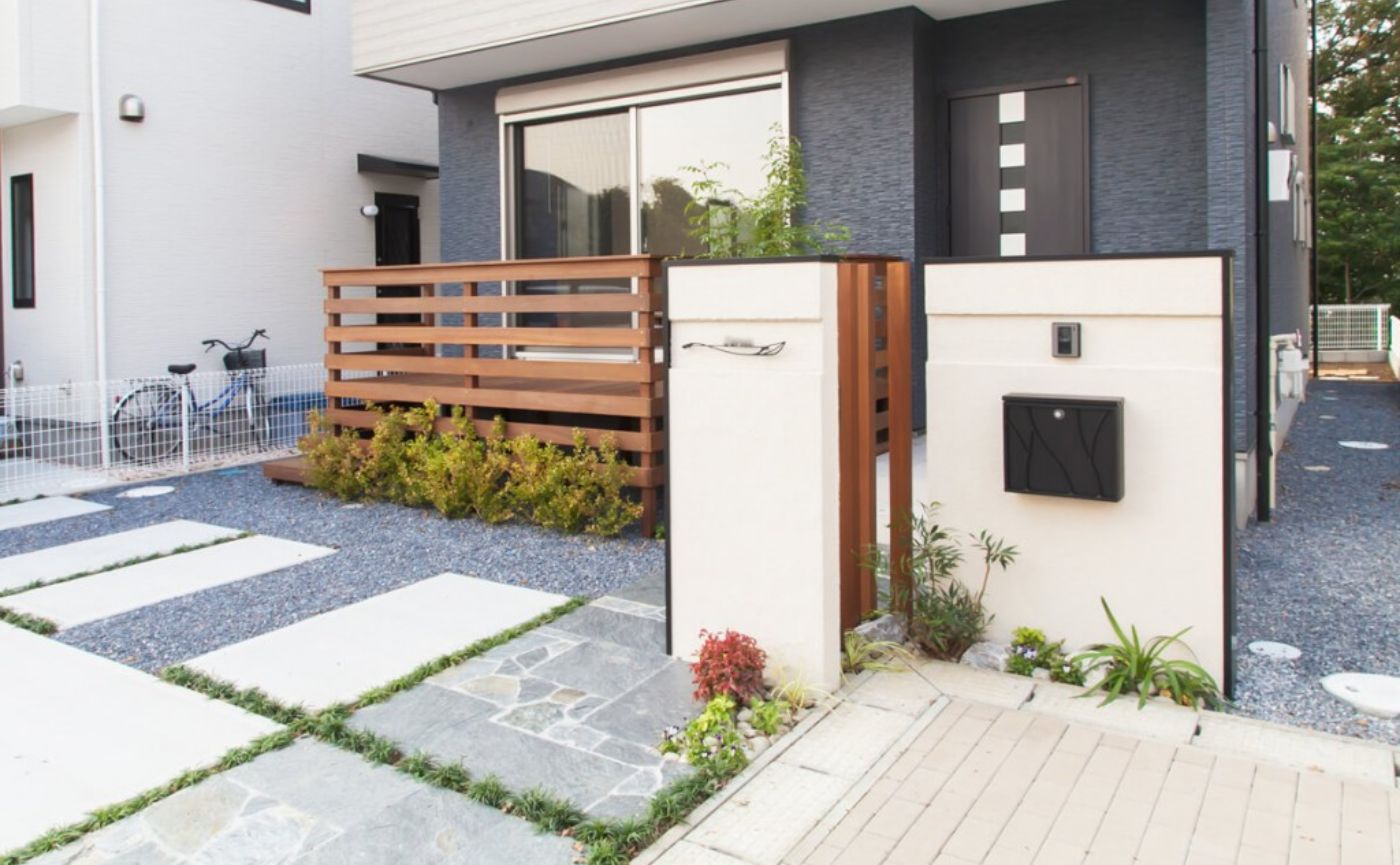 乱形石アプローチ目地