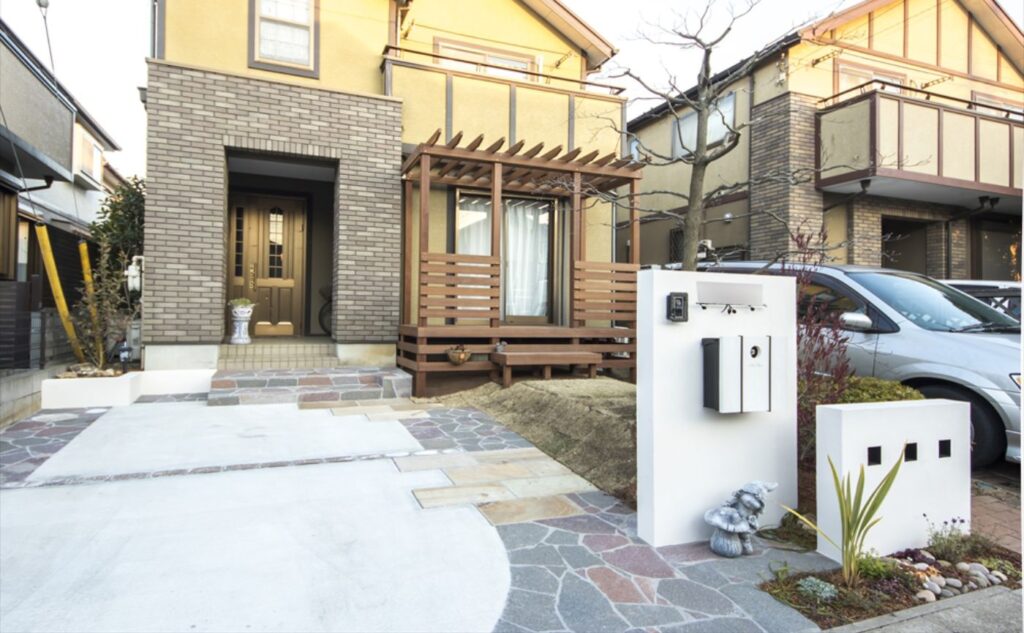 費用目安100万円～オープン外構施工事例