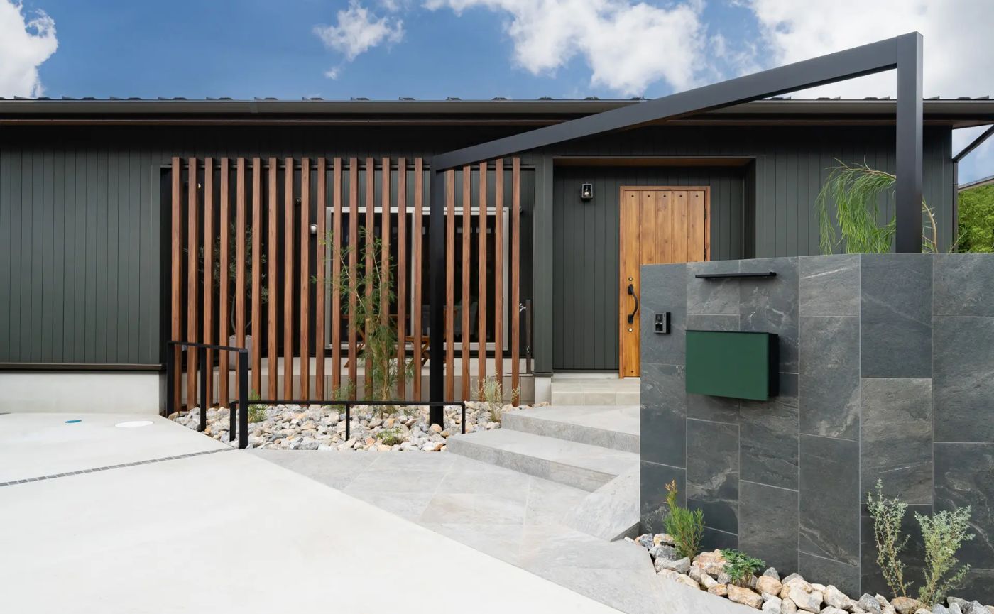 オープン外構門まわり