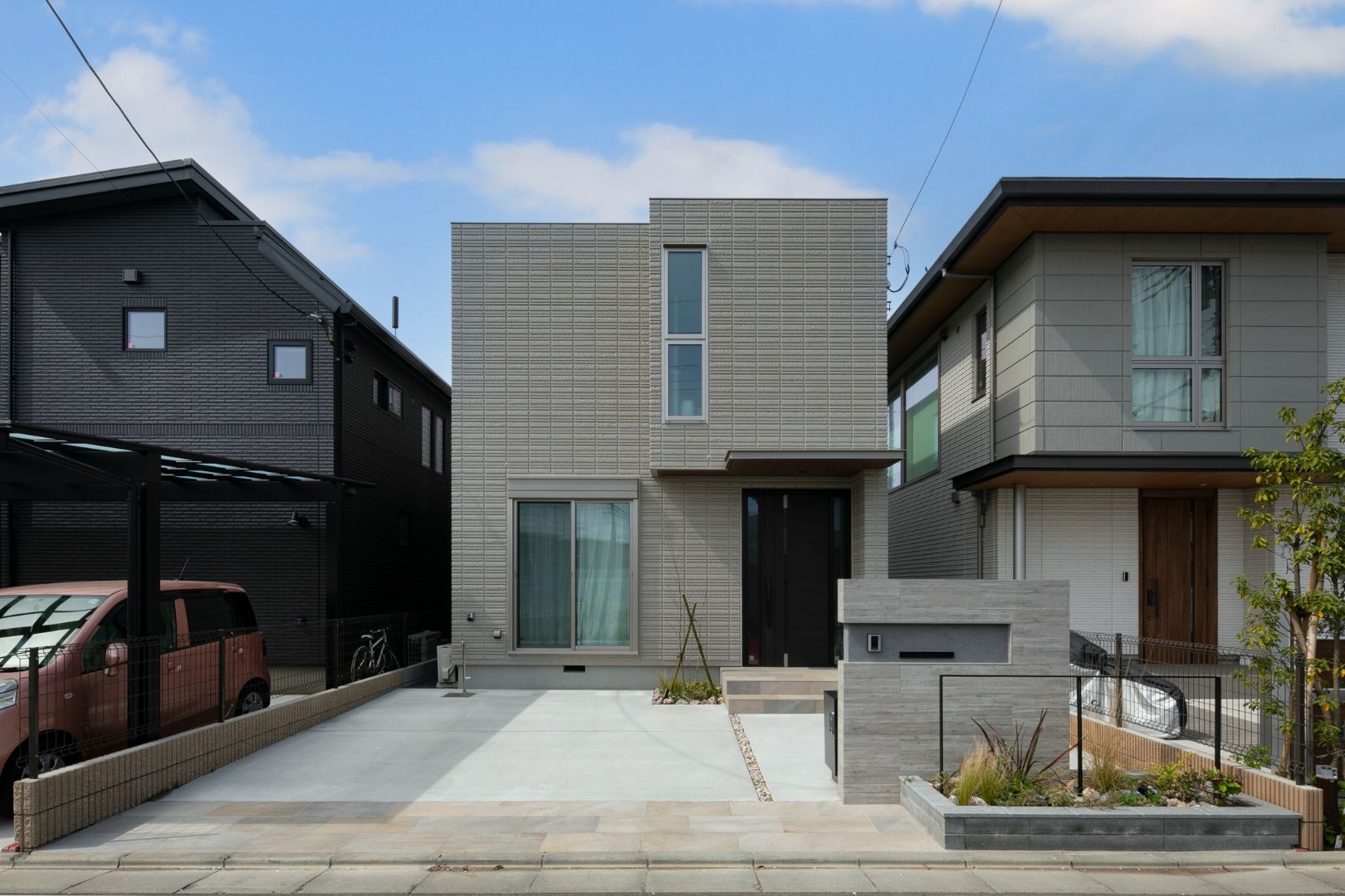 千葉市花見川区の新築外構 メイン画像