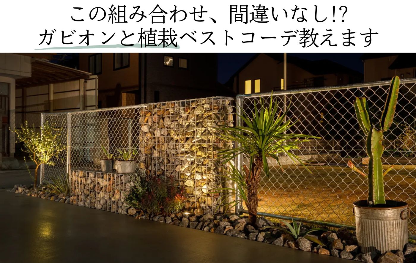 この組み合わせ、間違いなし!? ガビオンと植栽ベストコーデ教えます